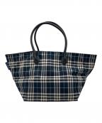 BURBERRY BLUE LABELバーバリーロンドンブルーレーベル）の古着「ナイロントートバッグ」｜ネイビー
