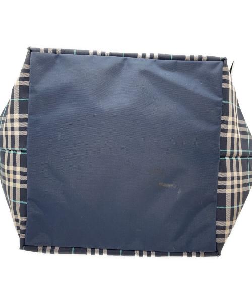 BURBERRY BLUE LABEL（バーバリーロンドンブルーレーベル）BURBERRY BLUE LABEL (バーバリーロンドンブルーレーベル) ナイロントートバッグ ネイビーの古着・服飾アイテム