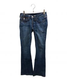 TRUE RELIGION（トゥルー レリジョン）の古着「ローライズフレアデニムパンツ」｜インディゴ
