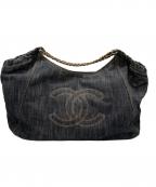 CHANELシャネル）の古着「チェーントートバッグ ココカバスGM」｜インディゴ