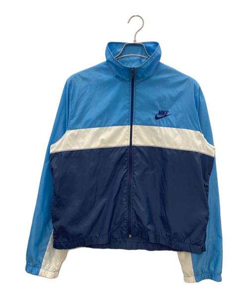 NIKE（ナイキ）NIKE (ナイキ) ナイロンジャケット ブルー×ネイビー サイズ:SIZE Mの古着・服飾アイテム