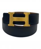 HERMESエルメス）の古着「ベルト」｜ブラック×ブラウン