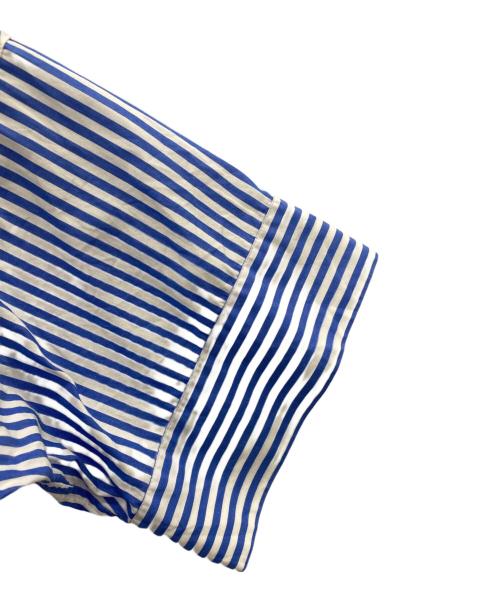 MACKINTOSH（マッキントッシュ）MACKINTOSH (マッキントッシュ) 半袖ブラウス ブルー×ホワイト サイズ:SIZE 38の古着・服飾アイテム