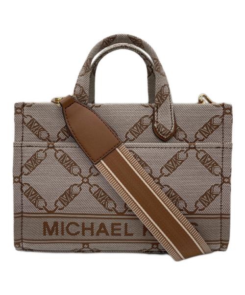 MICHAEL KORS（マイケル・コース）MICHAEL KORS (マイケル・コース) メッセンジャーバッグ ベージュの古着・服飾アイテム