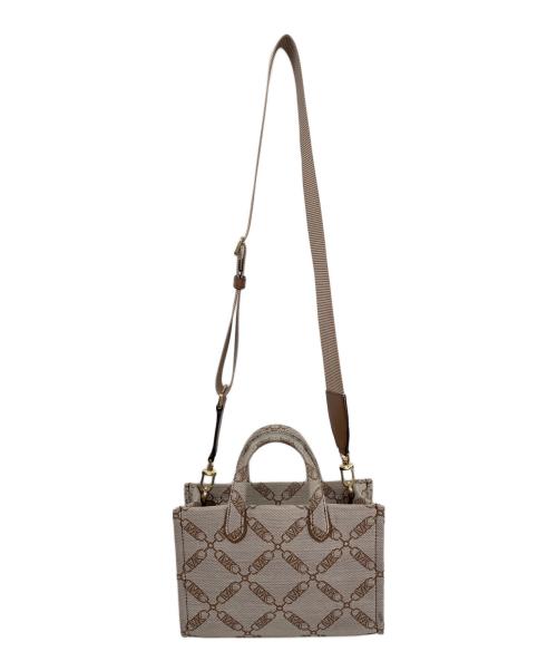 MICHAEL KORS（マイケル・コース）MICHAEL KORS (マイケル・コース) メッセンジャーバッグ ベージュの古着・服飾アイテム