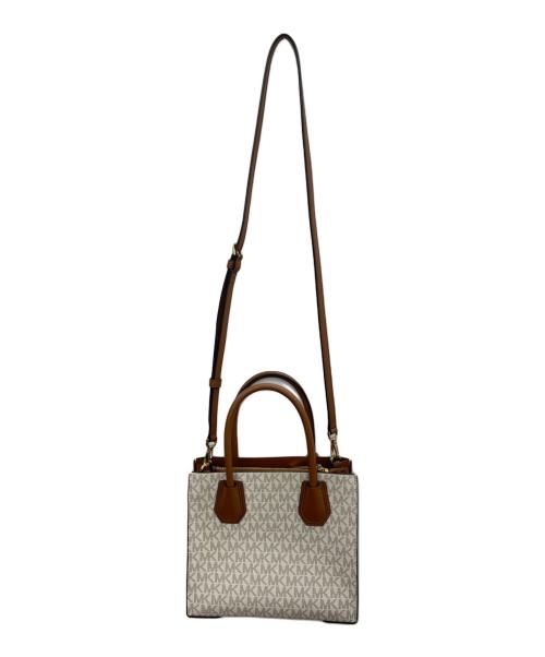 MICHAEL KORS（マイケル・コース）MICHAEL KORS (マイケル・コース) 2WAYショルダーバッグ ベージュの古着・服飾アイテム