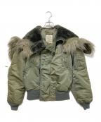 ALPHAアルファ）の古着「フライトジャケット」｜オリーブ