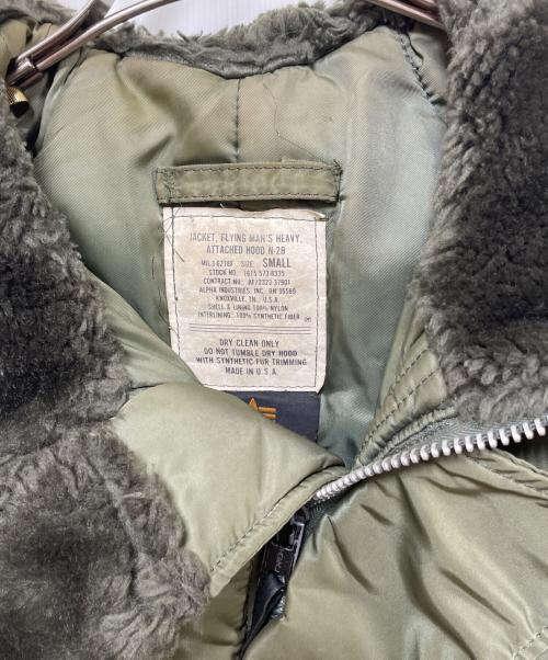 ALPHA（アルファ）ALPHA (アルファ) フライトジャケット オリーブ サイズ:Sの古着・服飾アイテム