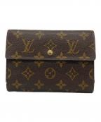 LOUIS VUITTONルイ ヴィトン）の古着「3つ折り財布」｜ブラウン