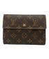 LOUIS VUITTON（ルイ ヴィトン）の古着「3つ折り財布」｜ブラウン