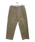 POP TRADING COMPANYポップトレーディングカンパニー）の古着「Pop & Miffy Suit Pant」｜ベージュ