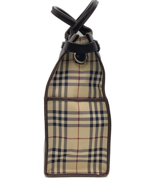 BURBERRY（バーバリー）BURBERRY (バーバリー) 2WAYバッグ ベージュ×ブラウンの古着・服飾アイテム