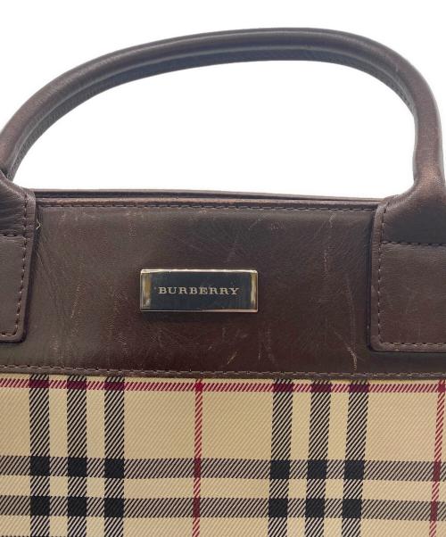 BURBERRY（バーバリー）BURBERRY (バーバリー) 2WAYバッグ ベージュ×ブラウンの古着・服飾アイテム