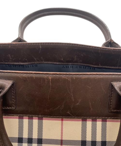 BURBERRY（バーバリー）BURBERRY (バーバリー) 2WAYバッグ ベージュ×ブラウンの古着・服飾アイテム