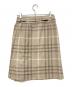 BURBERRY LONDON (バーバリーロンドン) チェックスカート ベージュ×ブラウン サイズ:38：5000円