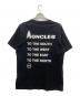MONCLER (モンクレール) FRAGMENT DESIGN (フラグメントデザイン) Tシャツ ブラック サイズ:SIZE M：15000円