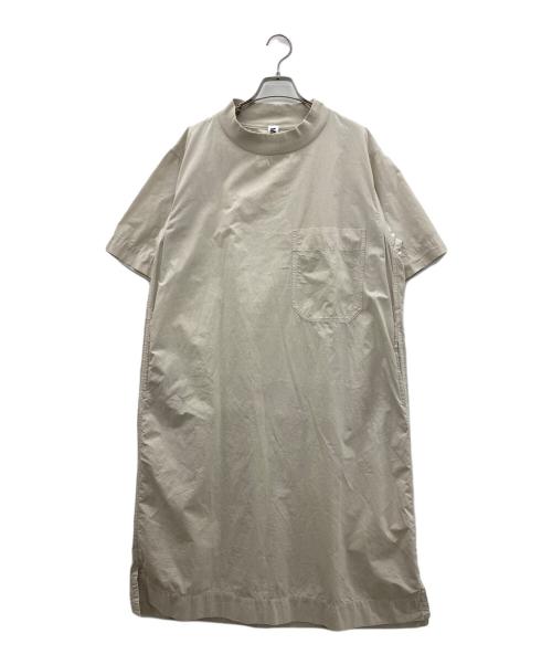 MHL（エムエイチエル）MHL (エムエイチエル) 半袖ワンピース ベージュ サイズ:SIZE 2の古着・服飾アイテム