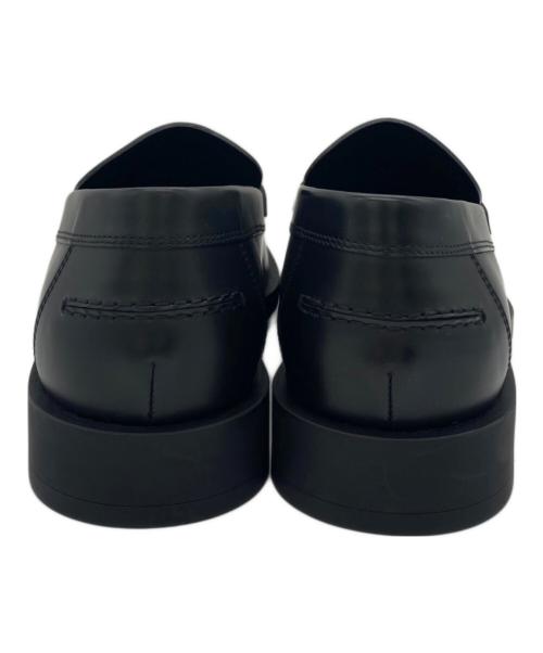 HERMES（エルメス）HERMES (エルメス) モカシンローファー ブラック サイズ:42 1/2の古着・服飾アイテム