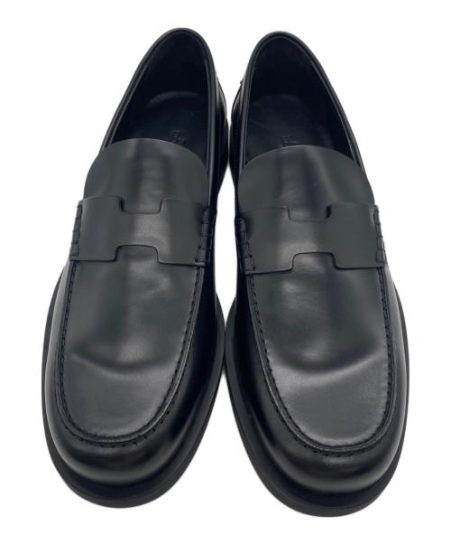 HERMES（エルメス）HERMES (エルメス) モカシンローファー ブラック サイズ:42 1/2の古着・服飾アイテム