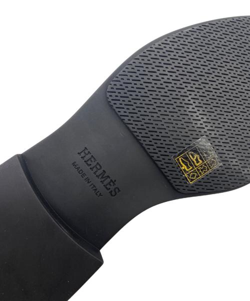 HERMES（エルメス）HERMES (エルメス) モカシンローファー ブラック サイズ:42 1/2の古着・服飾アイテム