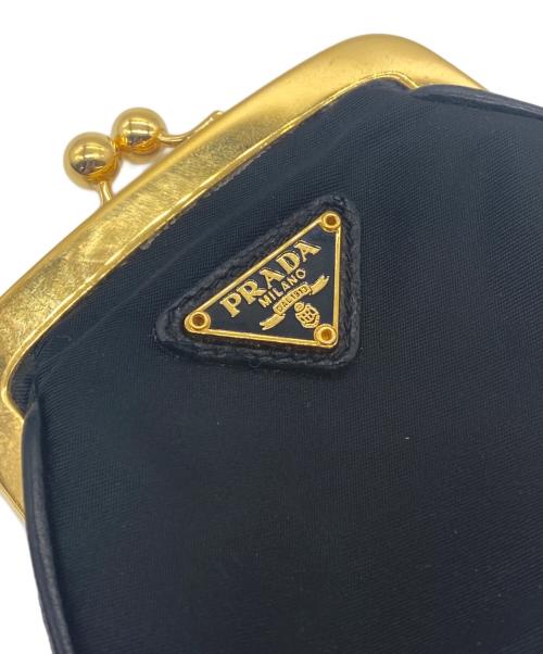 PRADA（プラダ）PRADA (プラダ) がま口財布 ブラックの古着・服飾アイテム