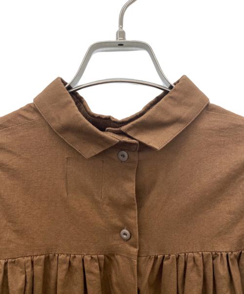 オオカミとフクロウ（オオカミトフクロウ）オオカミとフクロウ (オオカミトフクロウ) 長袖シャツ ブラウン サイズ:SIZE Freeの古着・服飾アイテム