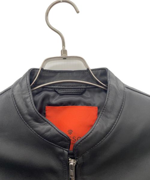 ROSSO（ロッソ）ROSSO (ロッソ) レザージャケット ブラック サイズ:Mの古着・服飾アイテム