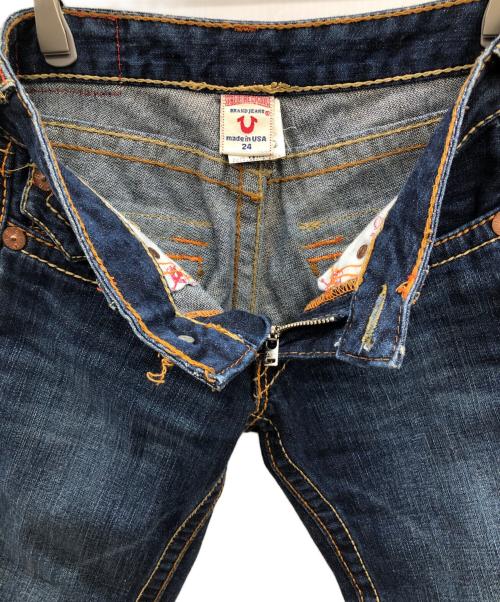 TRUE RELIGION（トゥルー レリジョン）TRUE RELIGION (トゥルー レリジョン) ローライズフレアデニムパンツ インディゴ サイズ: 61cm (W24)の古着・服飾アイテム