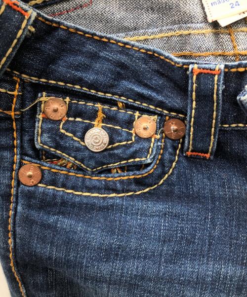 TRUE RELIGION（トゥルー レリジョン）TRUE RELIGION (トゥルー レリジョン) ローライズフレアデニムパンツ インディゴ サイズ: 61cm (W24)の古着・服飾アイテム