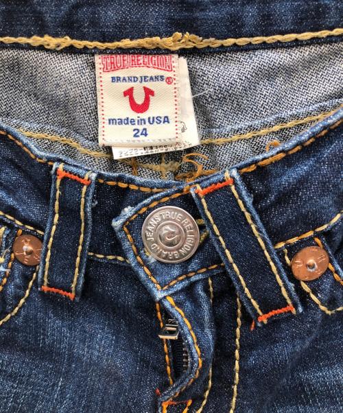 TRUE RELIGION（トゥルー レリジョン）TRUE RELIGION (トゥルー レリジョン) ローライズフレアデニムパンツ インディゴ サイズ: 61cm (W24)の古着・服飾アイテム