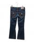 TRUE RELIGION (トゥルー レリジョン) ローライズフレアデニムパンツ インディゴ サイズ: 61cm (W24)：10000円