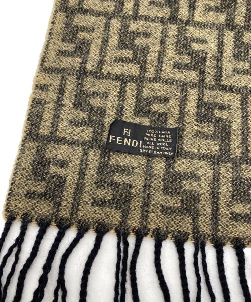 FENDI（フェンディ）FENDI (フェンディ) マフラー ブラウンの古着・服飾アイテム