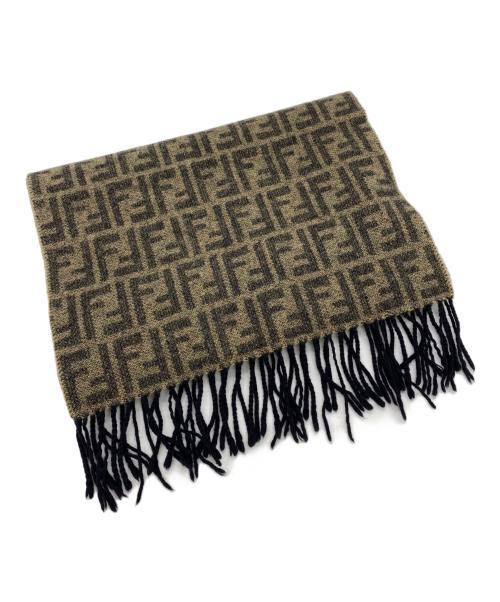 FENDI（フェンディ）FENDI (フェンディ) マフラー ブラウンの古着・服飾アイテム