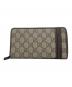 GUCCI（グッチ）の古着「ラウンドファスナー財布」｜ブラウン