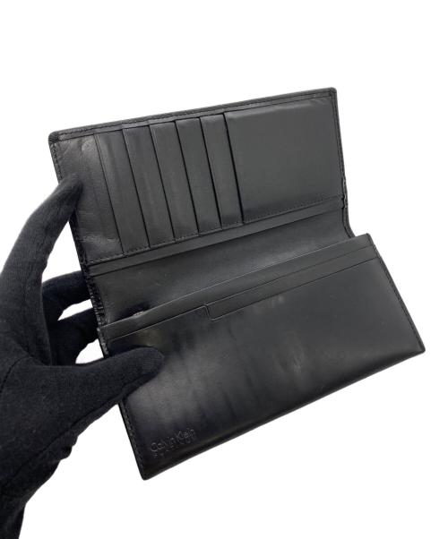 Calvin Klein（カルバンクライン）Calvin Klein (カルバンクライン) 長財布 ブラックの古着・服飾アイテム