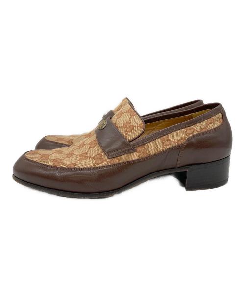 GUCCI（グッチ）GUCCI (グッチ) ローファー ブラウン サイズ:SIZE 27cmの古着・服飾アイテム
