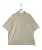 DANTONダントン）の古着「DANTON BIG T-SHIRT」｜ベージュ