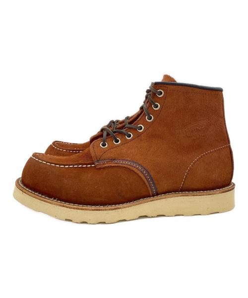 RED WING（レッドウィング）RED WING (レッドウィング) 6インチモックトゥブーツ ブラウン(カッパーアビレーンラフアウト) サイズ:US9(27cm)の古着・服飾アイテム