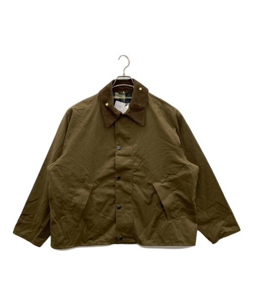 Barbour（バブアー）Barbour (バブアー) コーデュロイカラージャケット ブラウン×オリーブ サイズ:42 未使用品の古着・服飾アイテム