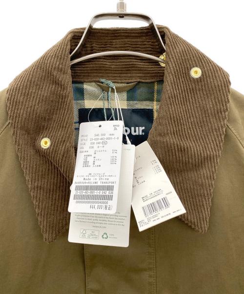 Barbour（バブアー）Barbour (バブアー) コーデュロイカラージャケット ブラウン×オリーブ サイズ:42 未使用品の古着・服飾アイテム
