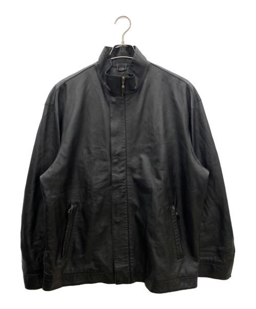 santa fe（サンタフェ）santa fe (サンタフェ) レザーブルゾン ブラック サイズ:SIZE 52の古着・服飾アイテム