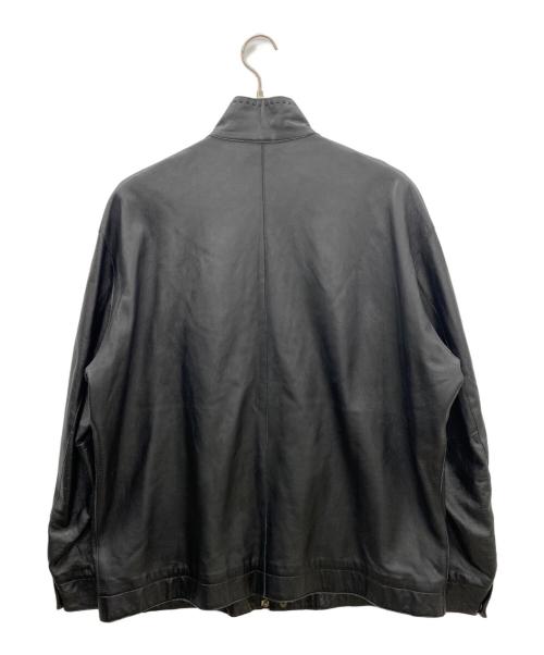 santa fe（サンタフェ）santa fe (サンタフェ) レザーブルゾン ブラック サイズ:SIZE 52の古着・服飾アイテム