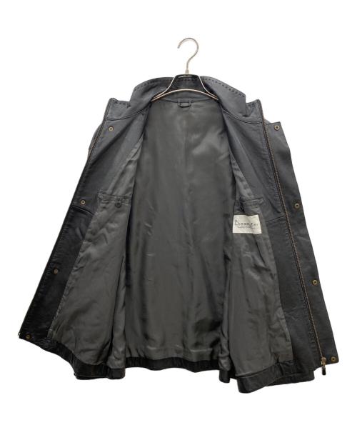 santa fe（サンタフェ）santa fe (サンタフェ) レザーブルゾン ブラック サイズ:SIZE 52の古着・服飾アイテム