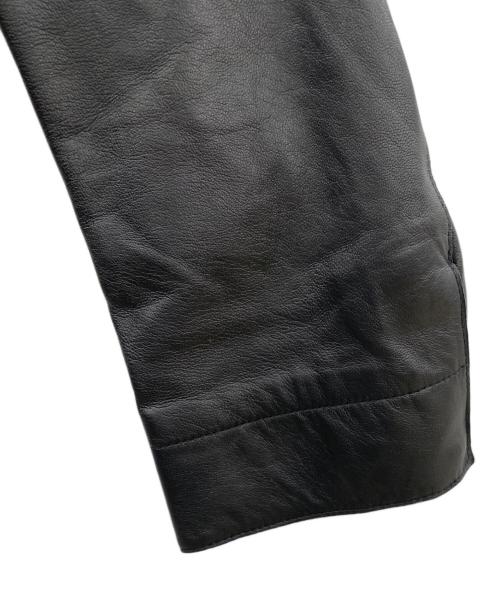 santa fe（サンタフェ）santa fe (サンタフェ) レザーブルゾン ブラック サイズ:SIZE 52の古着・服飾アイテム