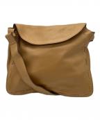BOTTEGA VENETAボッテガベネタ）の古着「レザーショルダーバッグ」｜キャメル