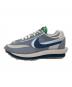 NIKE (ナイキ) sacai (サカイ) CLOT (クロット) ローカットスニーカー グレー×ネイビー×グリーン サイズ:SIZE 27cm：11000円
