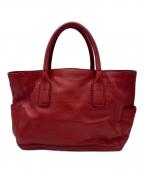 HIROFUヒロフ）の古着「レザートートバッグ」｜レッド