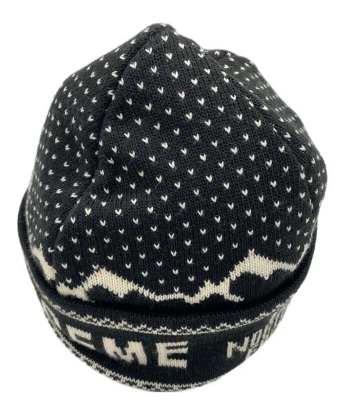 THE NORTH FACE（ザ ノース フェイス）THE NORTH FACE (ザ ノース フェイス) SUPREME (シュプリーム) ニット帽 ブラック サイズ:24の古着・服飾アイテム