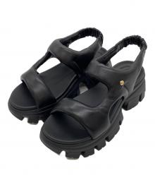 STACCATO（スタッカート）の古着「パデッドラギッドソールサンダル」｜ブラック