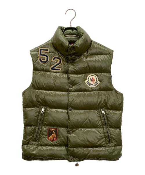 MONCLER（モンクレール）MONCLER (モンクレール) ダウンベスト オリーブ サイズ:1の古着・服飾アイテム